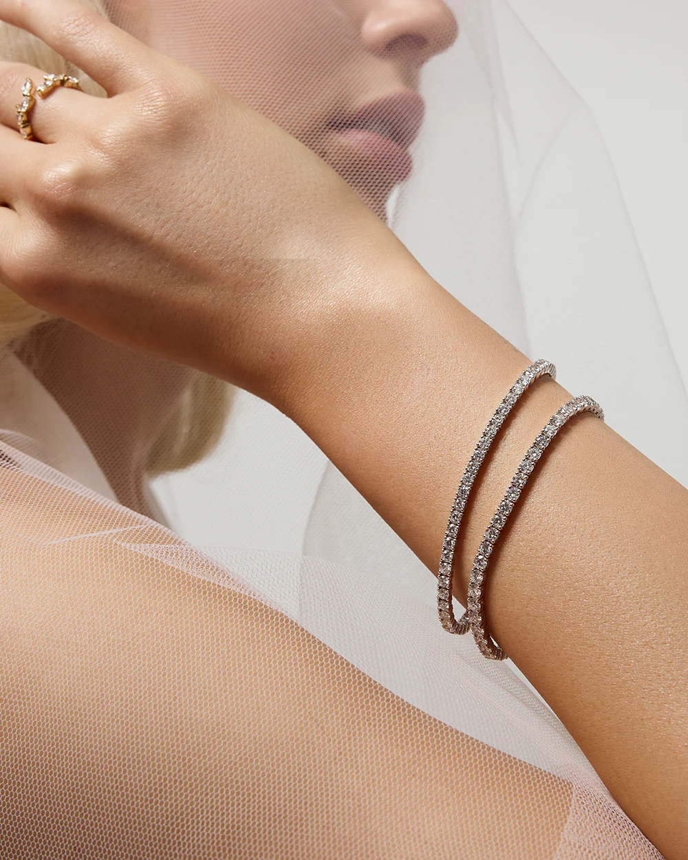 5.64ct Tennis Bracelet - 18ct White Gold - Image 4