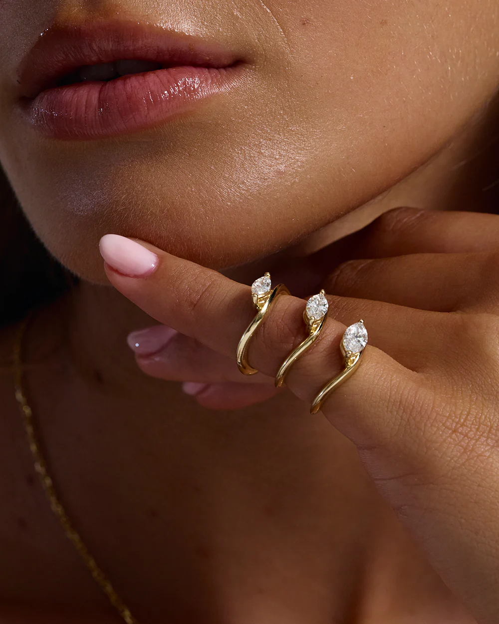 Astra Marquise Natural Diamond Pinky Ring - Image 9