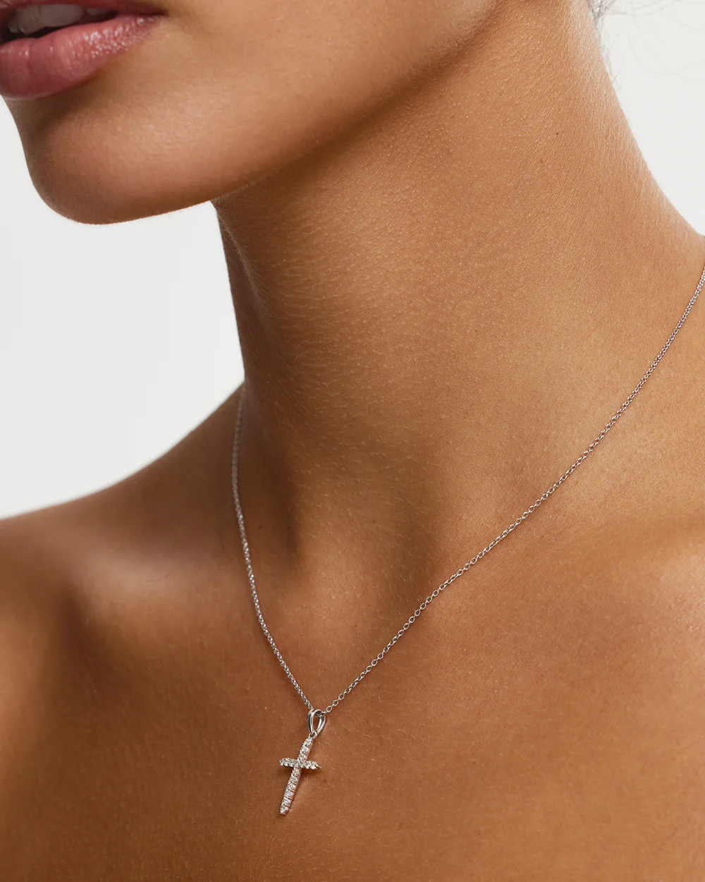 Diamond Cross Necklace - Image 9