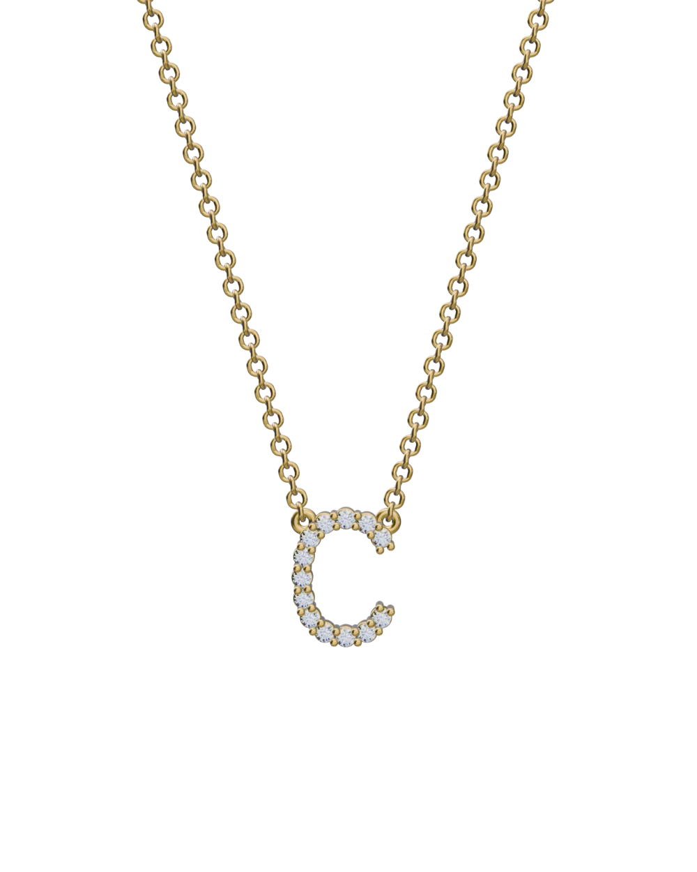 Diamond Initial Necklace - Image 15
