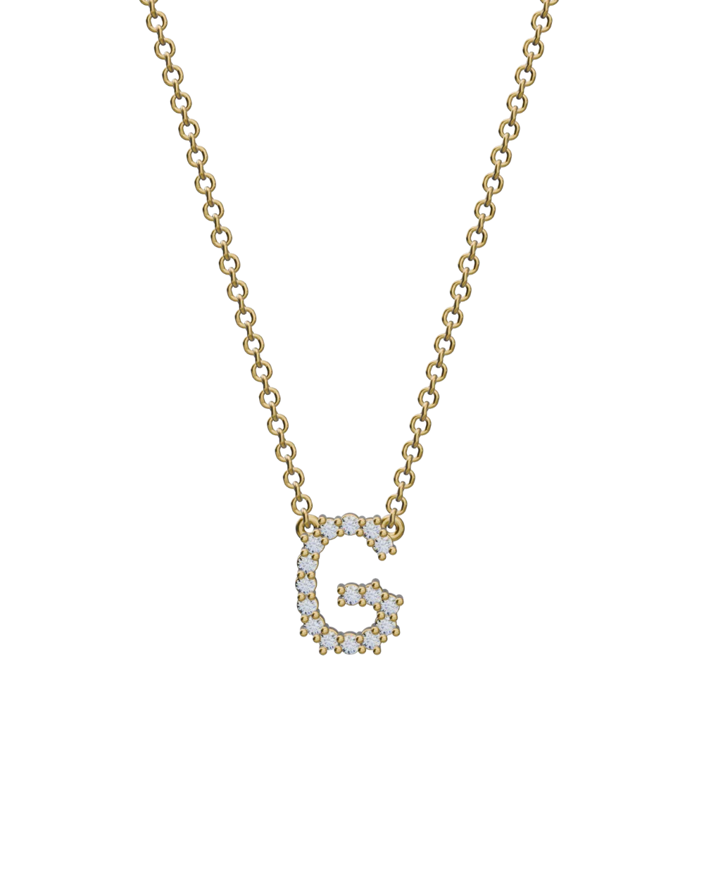 Diamond Initial Necklace - Image 19