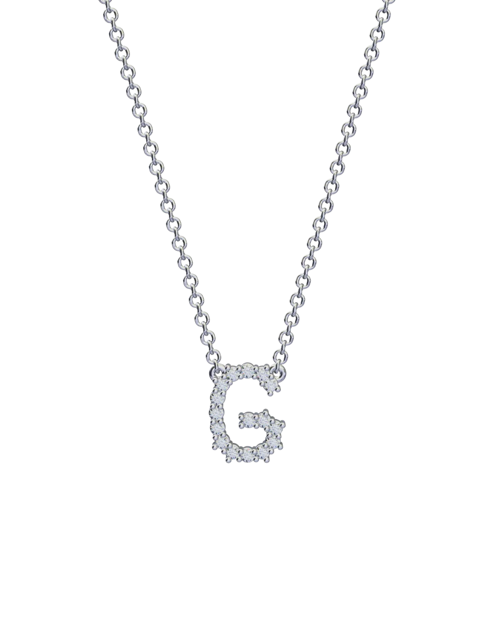 Diamond Initial Necklace - Image 46