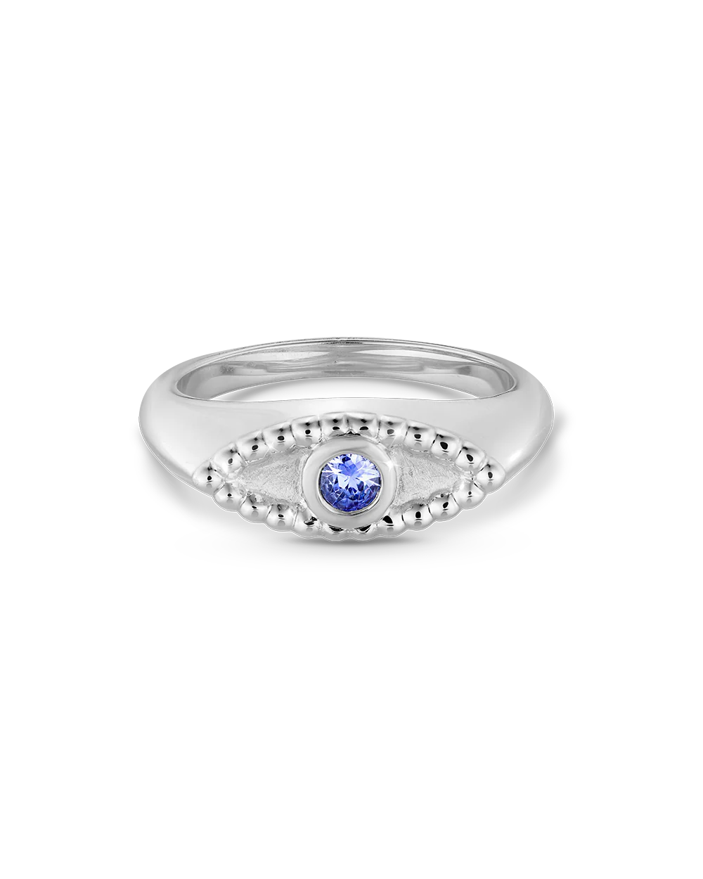 Evil Eye Signet Ring - Image 6