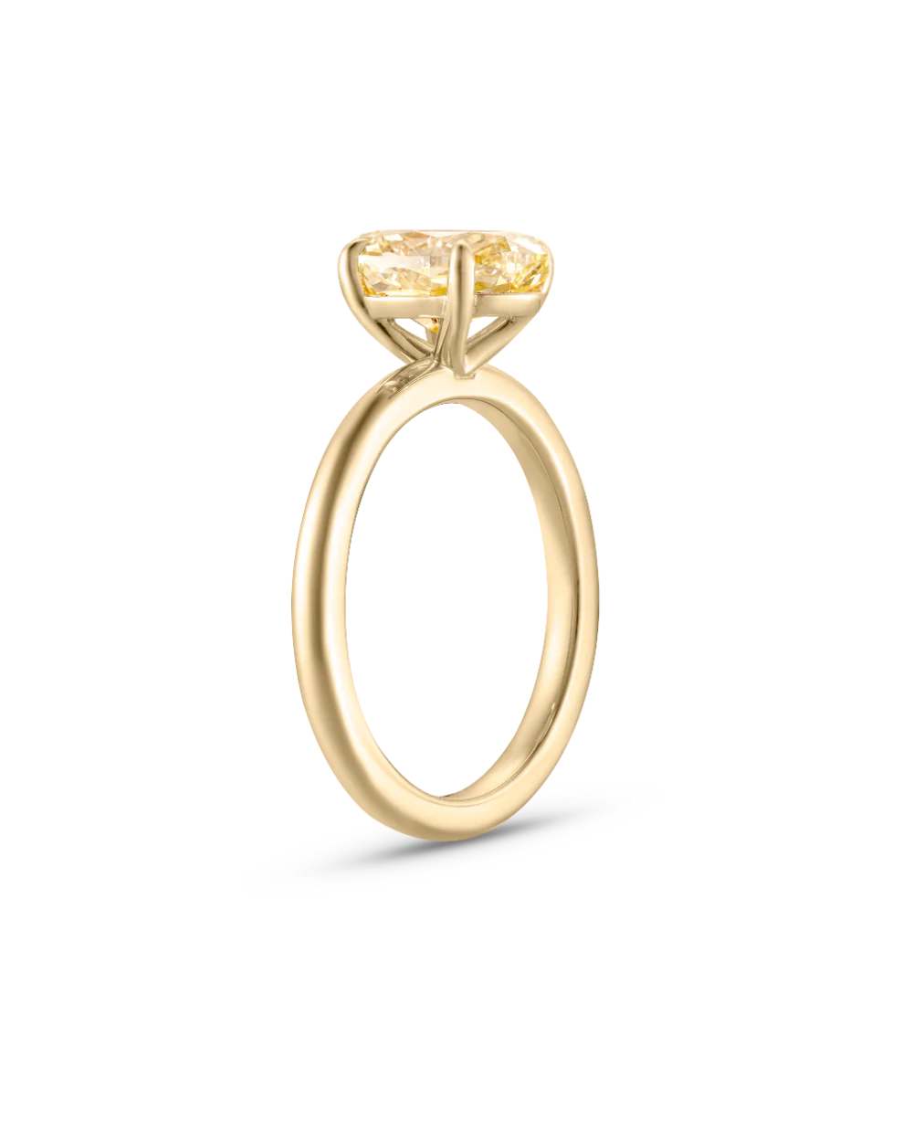 Grace 2.52ct Yellow Oval Diamond Engagement Ring - Image 8