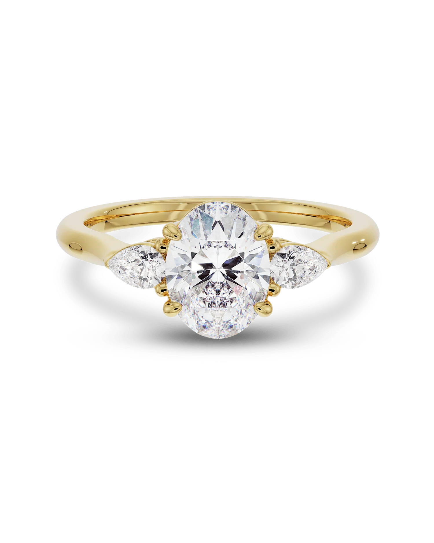 Isla 1.55ct Oval & Pear Diamond Engagement Ring - Image 9