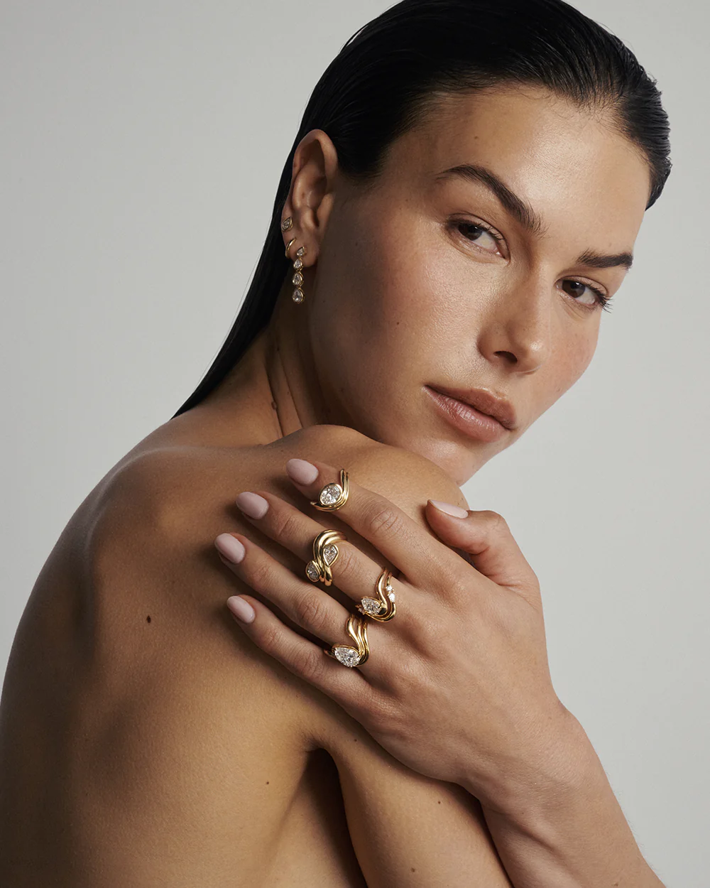 Lumiere Diamond Drop Earrings - Image 3