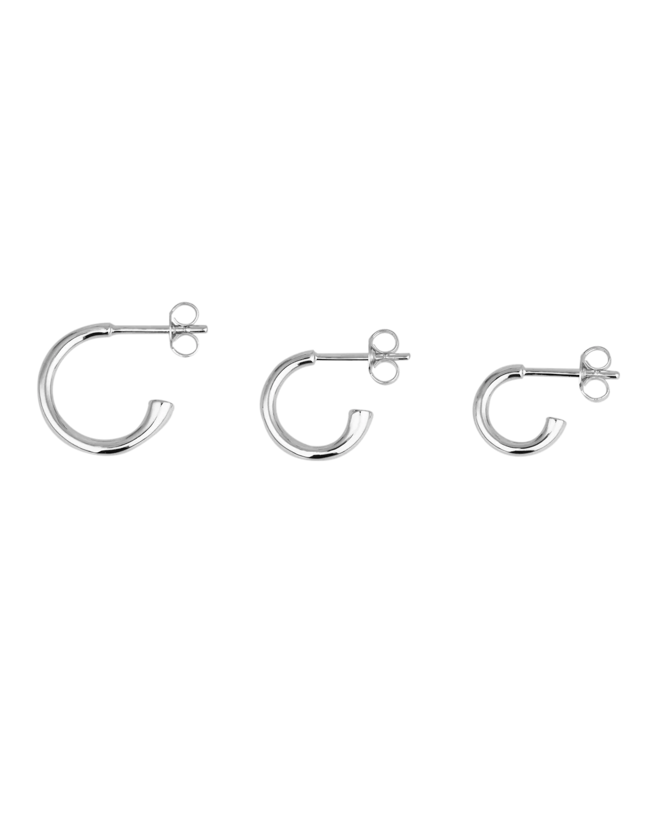 Round Diamond Charmed Hoop Earrings - Image 12