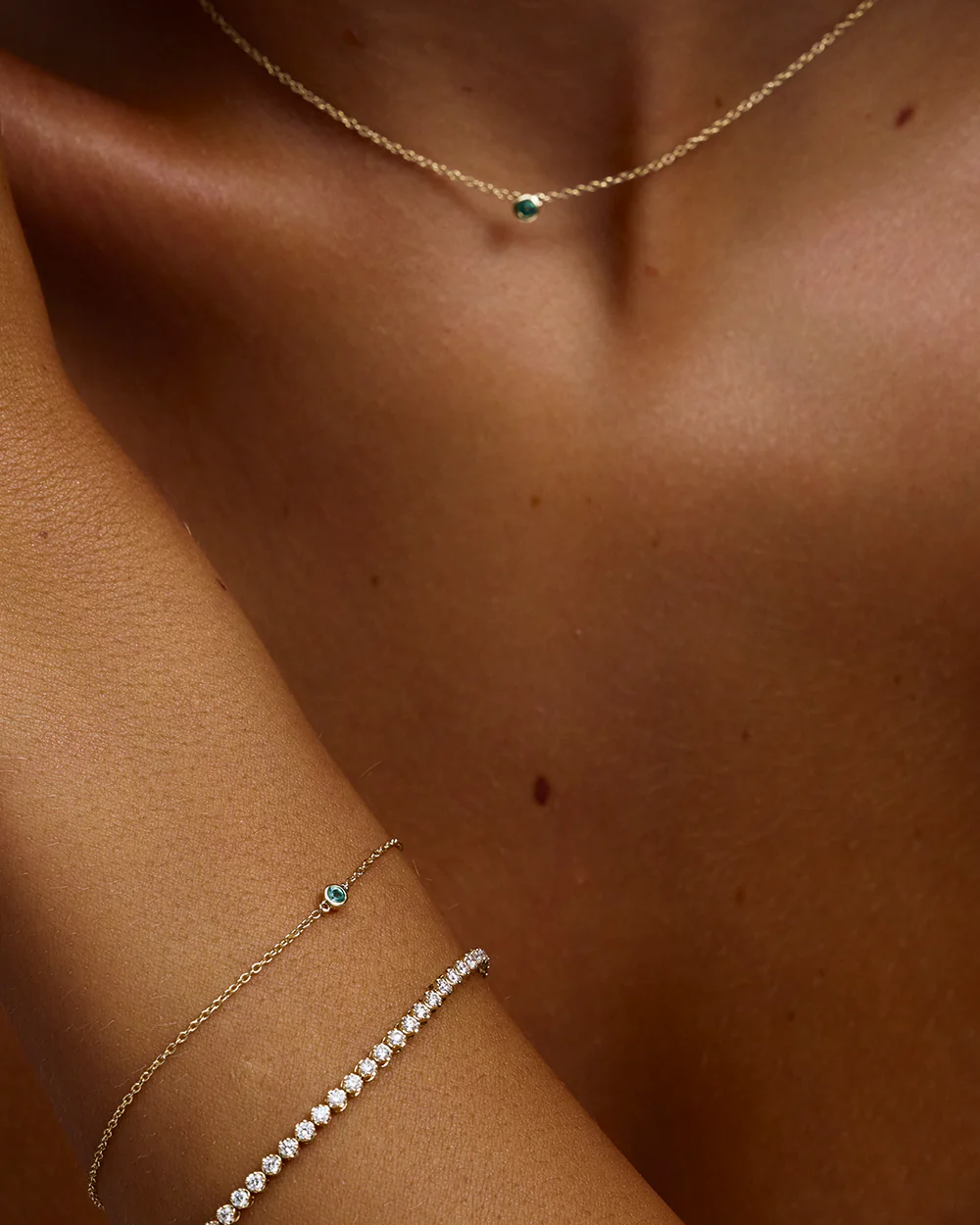 Petite Natural Diamond Tennis Bracelet - Image 13