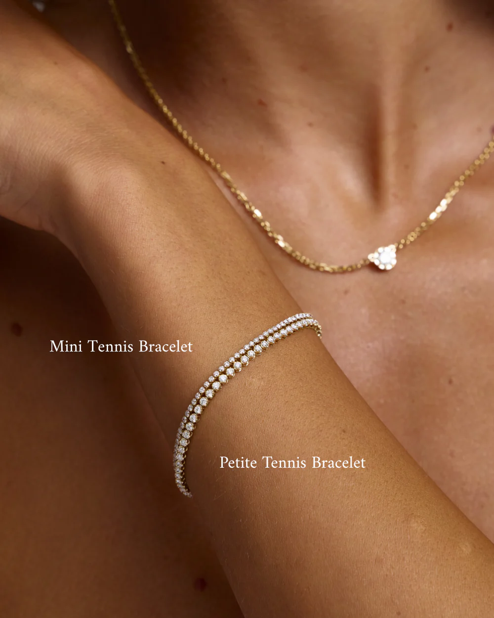 Petite Natural Diamond Tennis Bracelet - Image 3