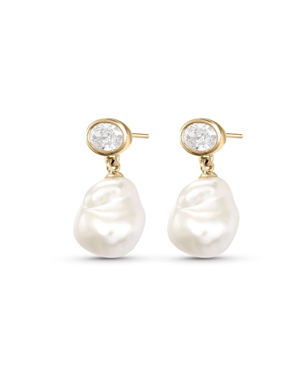 Violet Baroque Pearl Earrings - Image 5