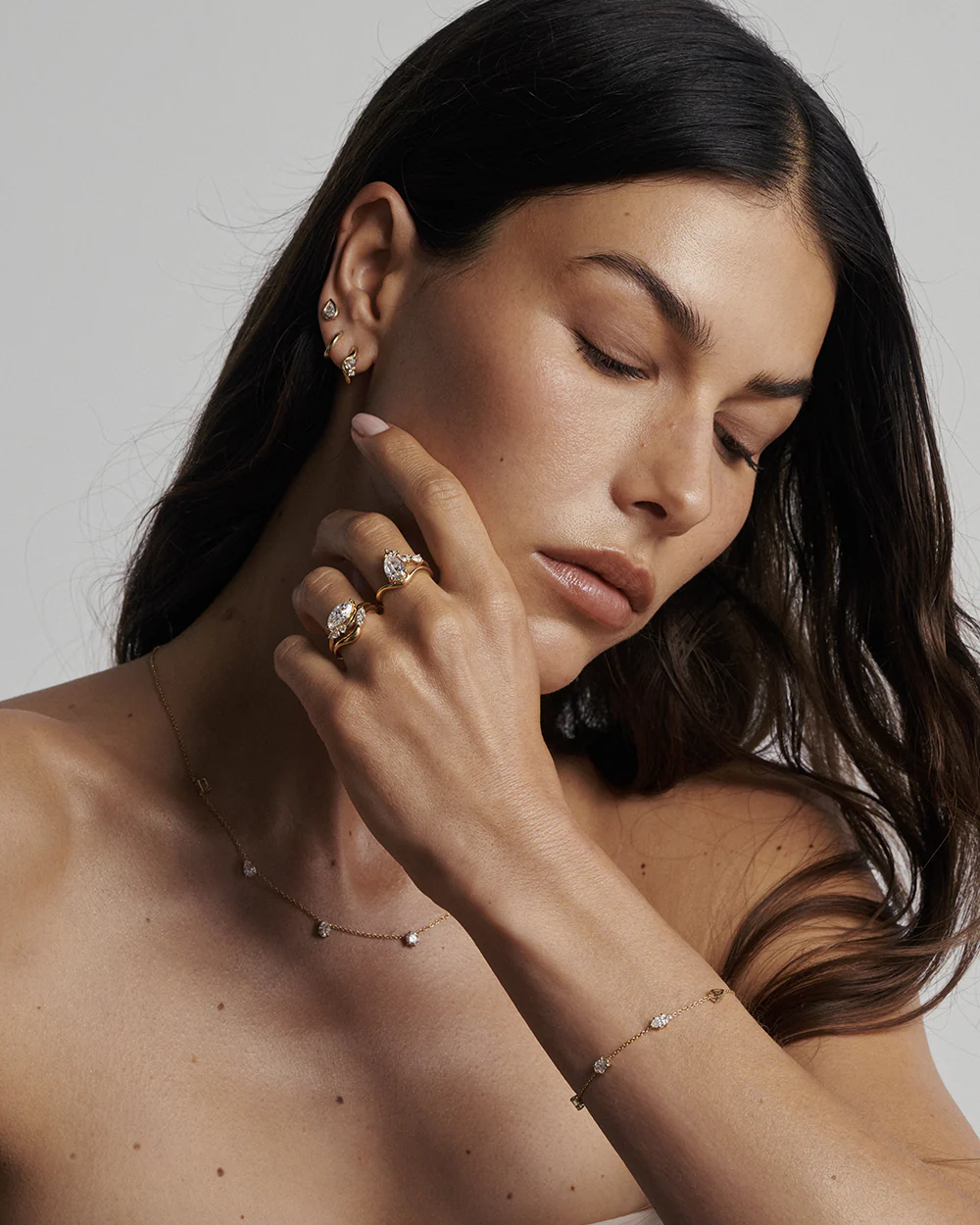 Yasmin 1.53ct Pear Diamond Ring - Image 9